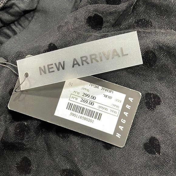 NWT Women’s Hagara Black Triple Layer Elastic Waist Heart Skirt (1) FQ22 - Picture 4 of 8